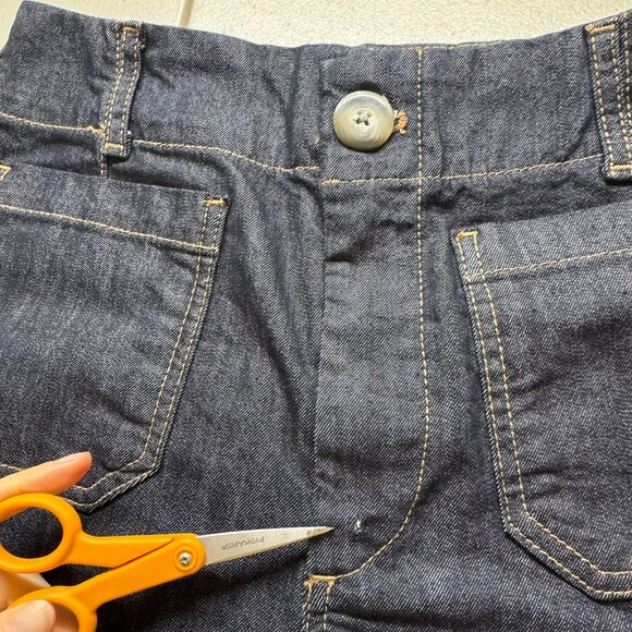 NWT Anthropologie Maeve Colette Wide-Leg Jeans Dark Wash Denim Blue 26 - Picture 6 of 11